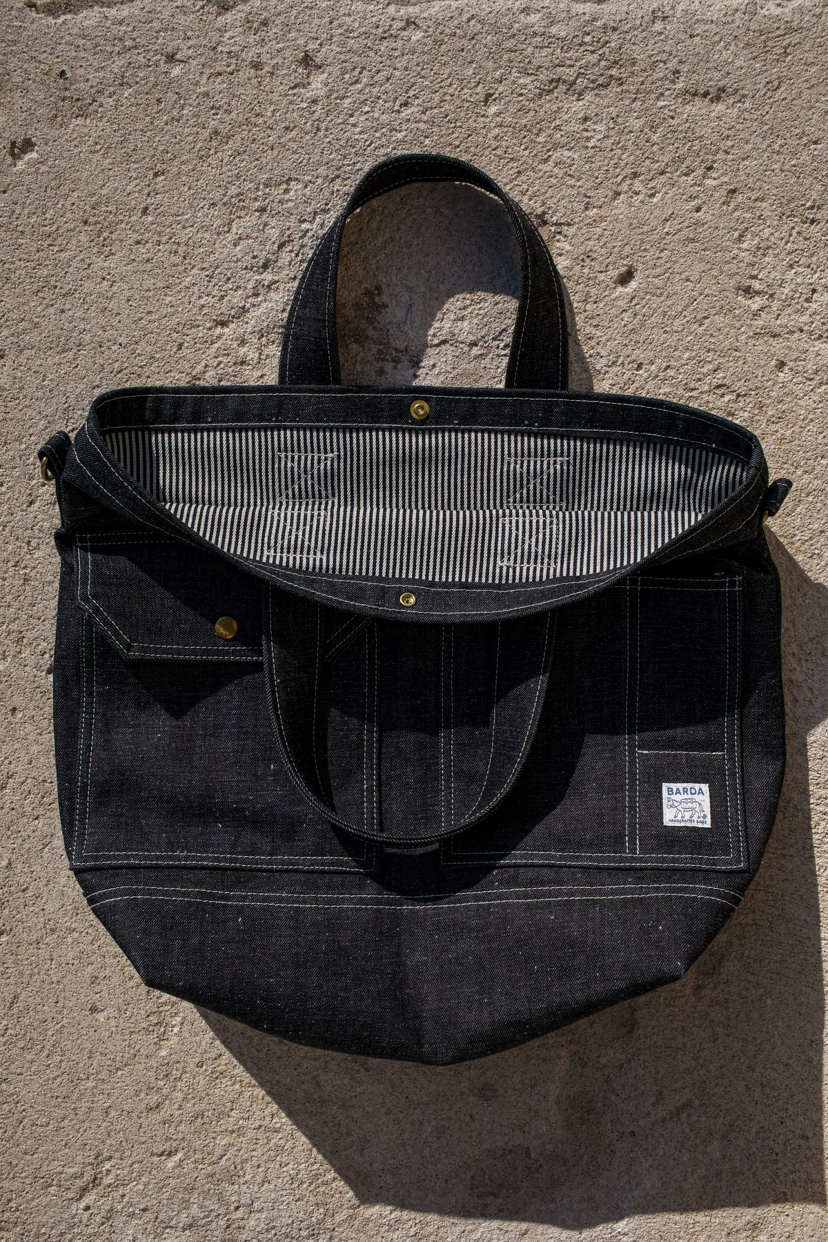 BA03 - Denim Bleu 13 oz - Boutons Laiton