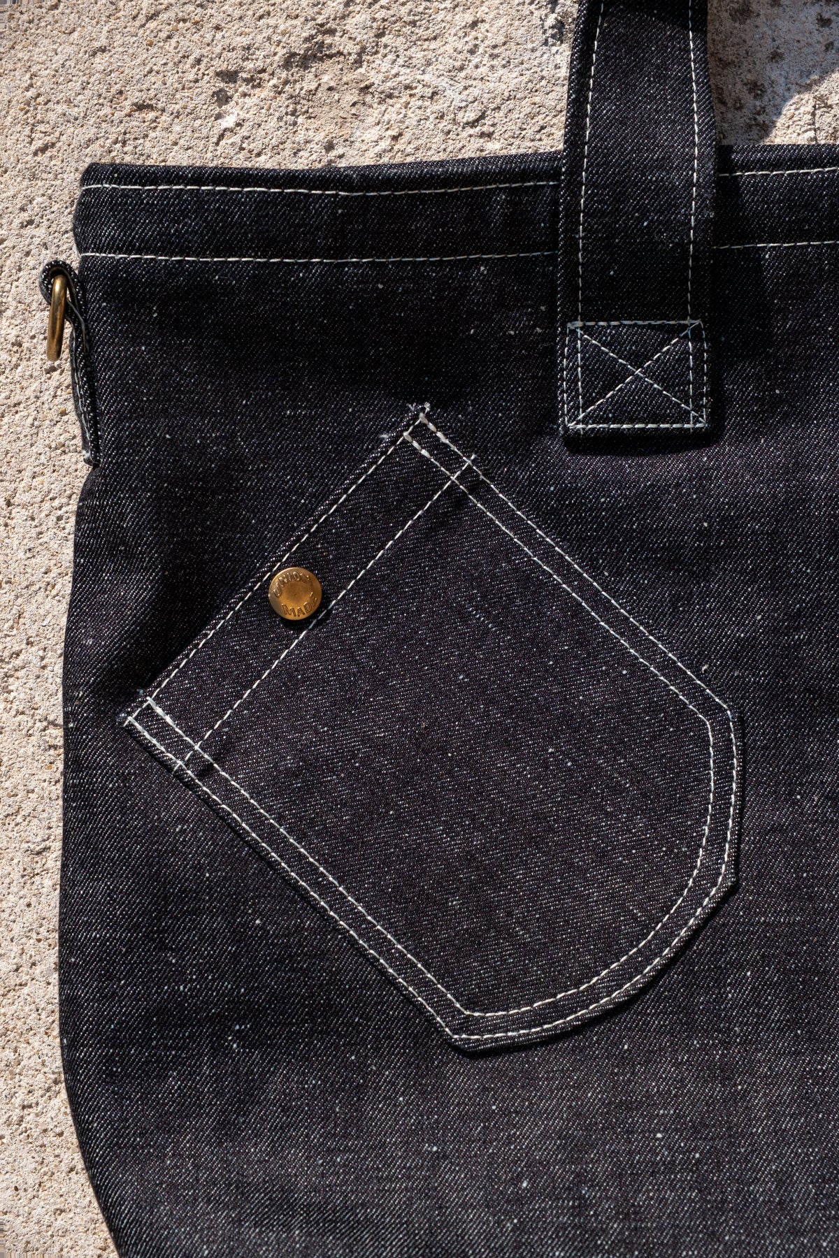 BA03 - Denim Bleu 13 oz - Boutons Laiton