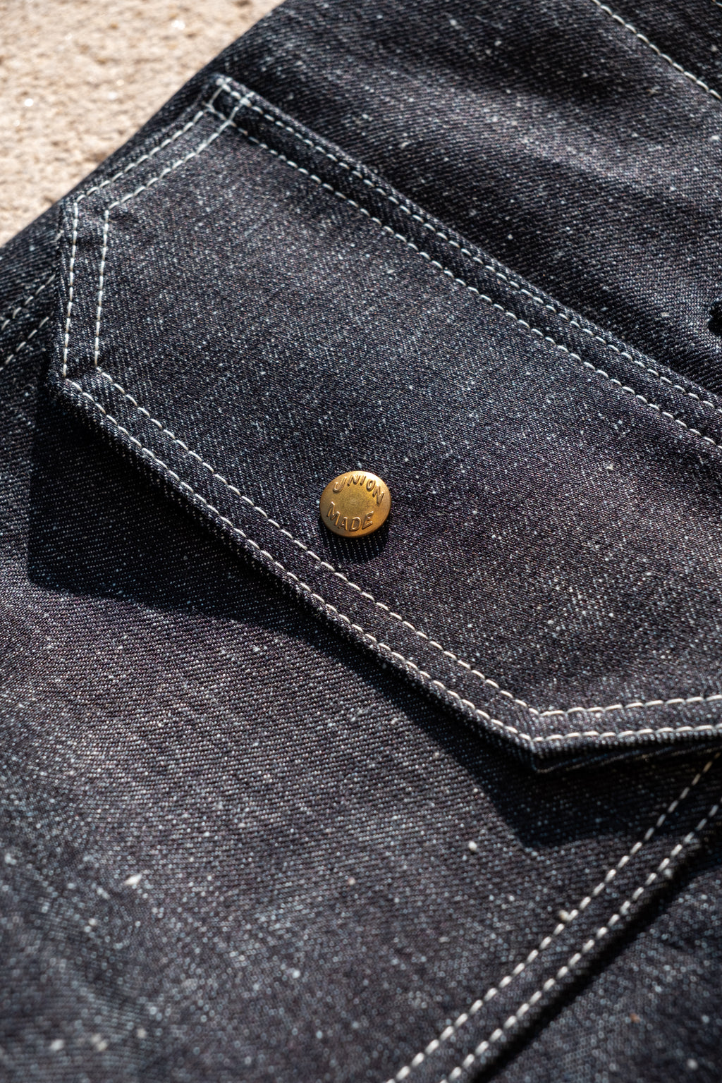 BA03 - Denim Bleu 13 oz - Boutons Laiton