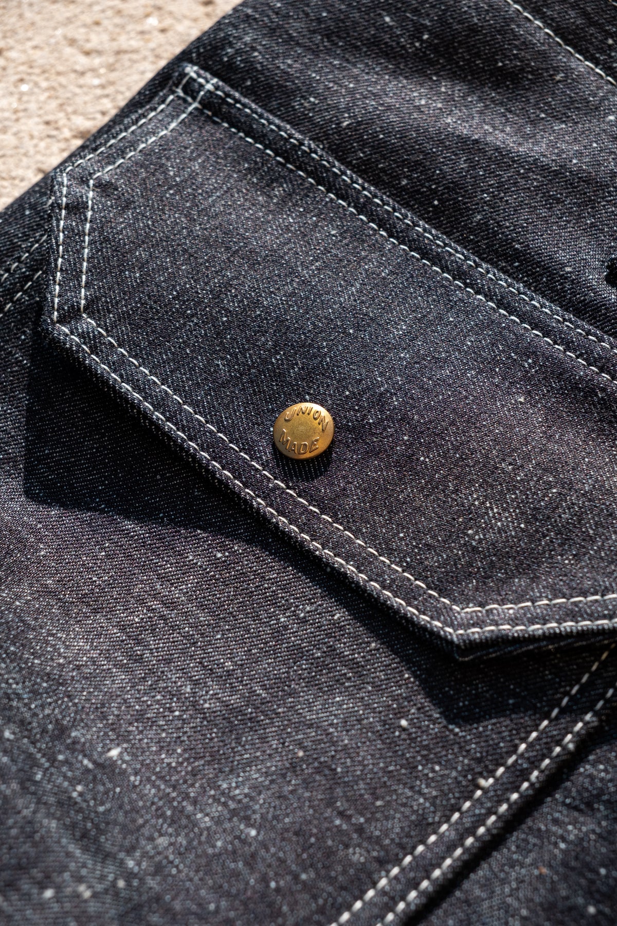 BA03 - Denim Bleu 13 oz - Boutons Laiton